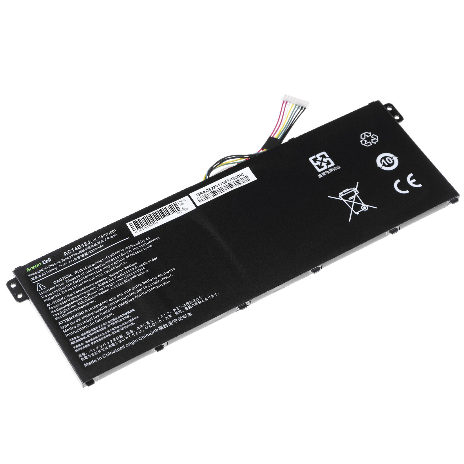 Batterie pour Acer Extensa 2519-P034 2519-P06C 2519-P0HY 2519-P560(compatible)