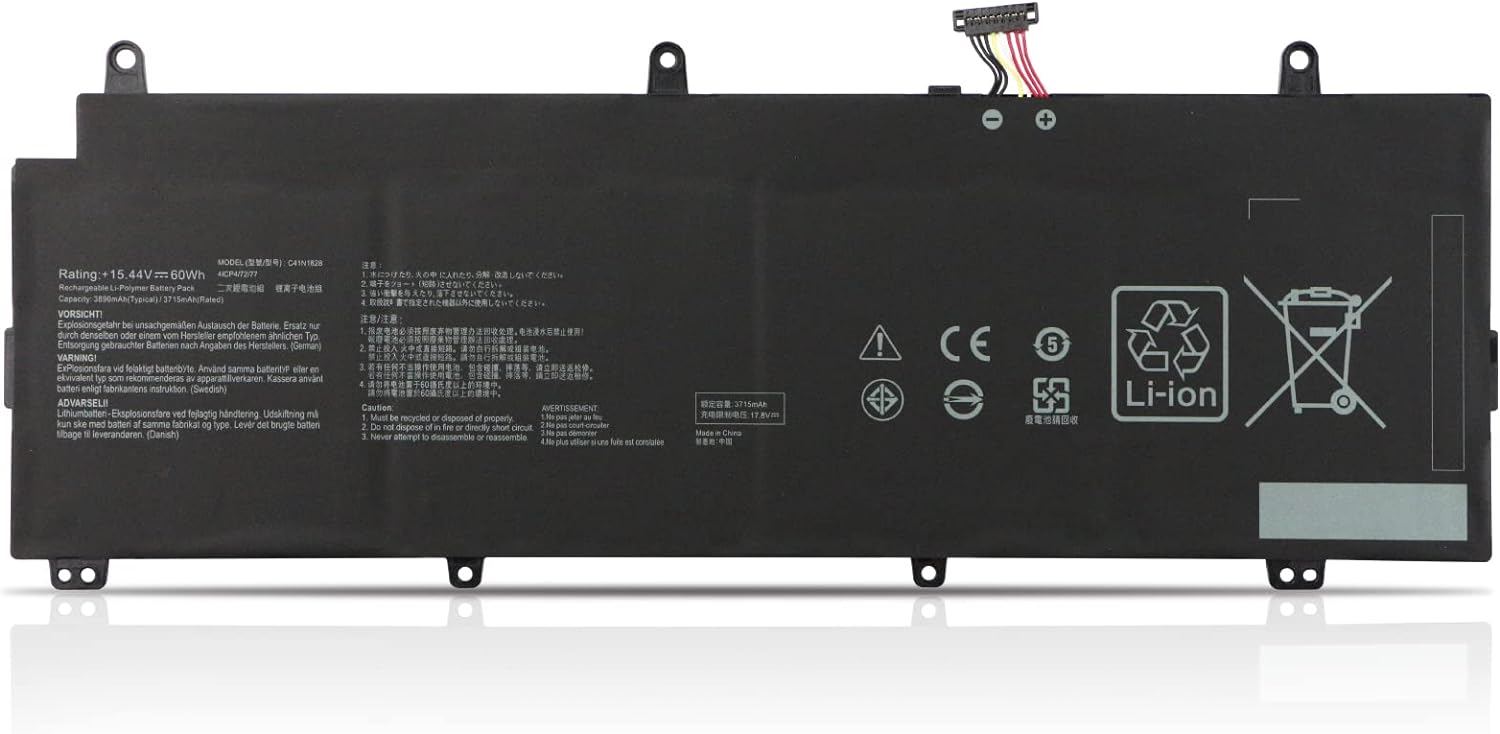 Batterie pour C41N1828 ASUS ROG Zephyrus S GX531GV GX531GW GX531GX GX531GWR GX531GXR(compatible)