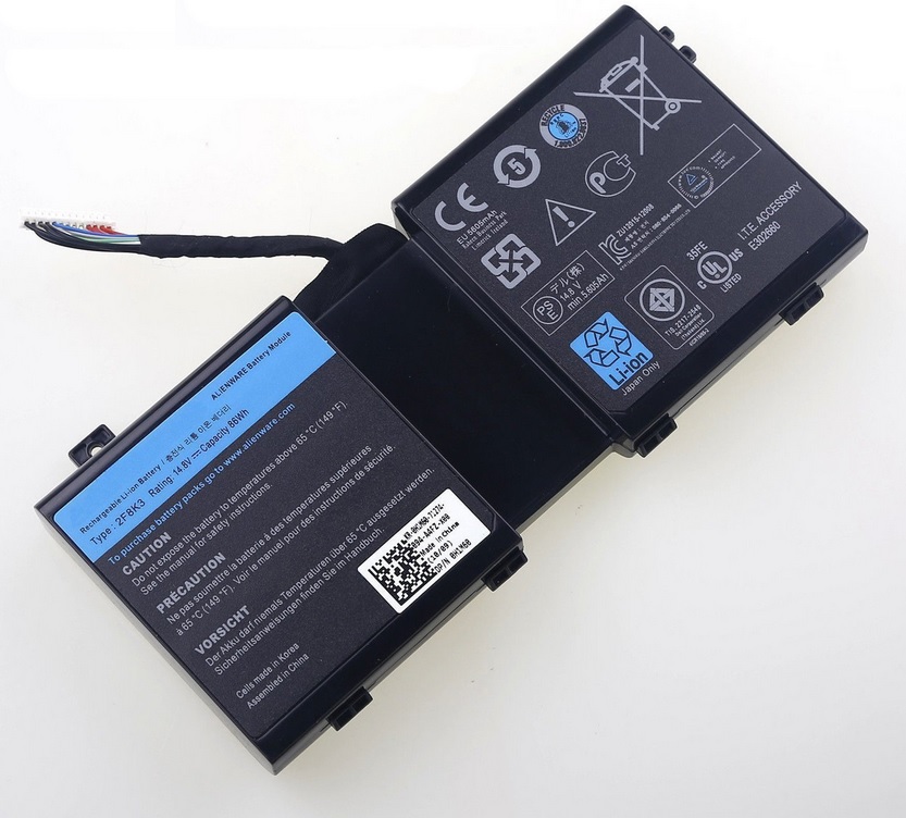 Batterie pour DELL ALIENWARE M17X R5 M18X R3 2F8K3 KJ2PX G33TT ALW18D-1788(compatible)