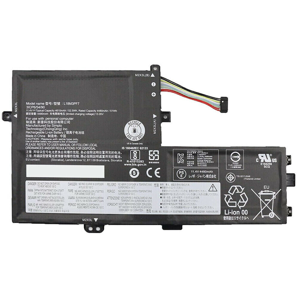 Batterie pour L18C3PF7 L18M3PF7 Lenovo Ideapad S340-14IWL 15IWL C340-15IIL(compatible)