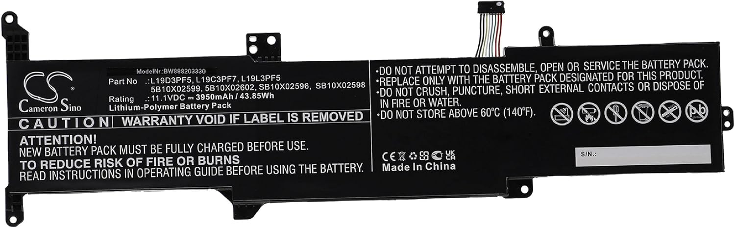 Batterie pour L19C3PF7 Lenovo IdeaPad 3 14 inch 3-15IIL05 3-14IML05 3-15IML05 (compatible)