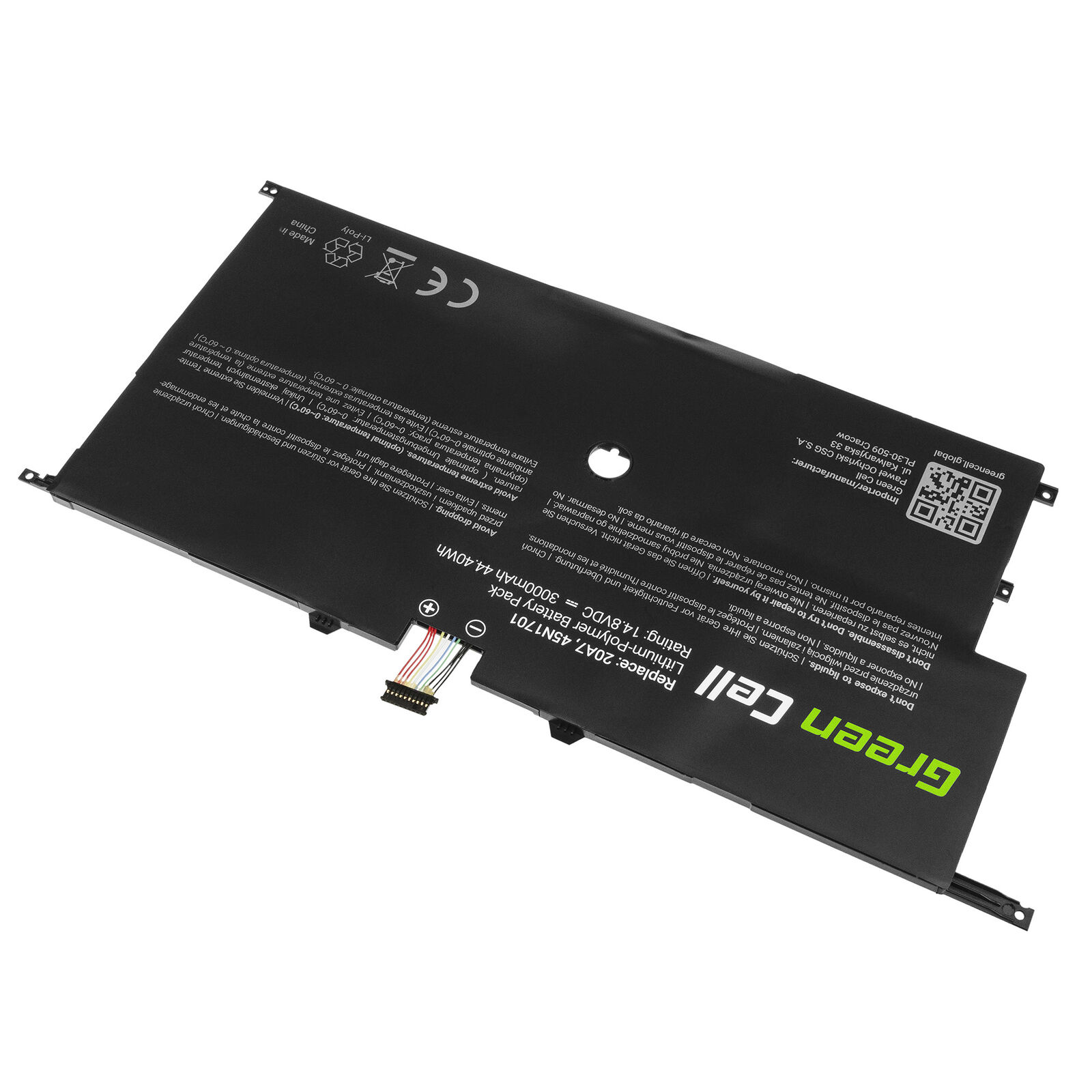 Batterie pour Lenovo ThinkPad X1 Carbon 14 Gen 2 20A7 20A8 45N1702 45N1703(compatible)