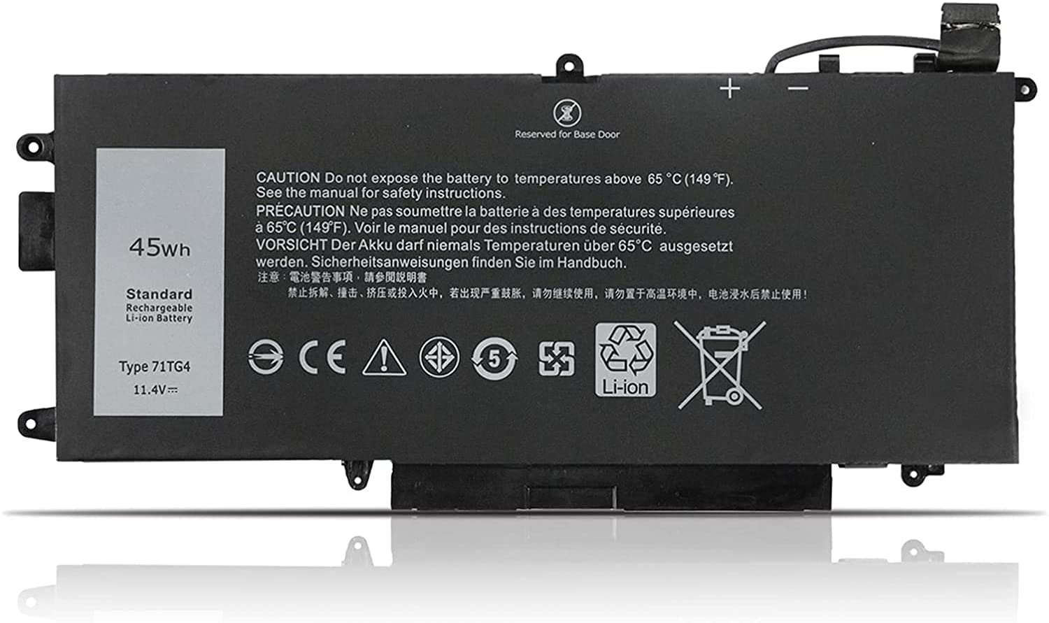 Batterie pour Dell 11.4V 45Wh 71TG4 CFX97 X49C1 0X49C1 0CFX97 071TG4 7ITG4(compatible)