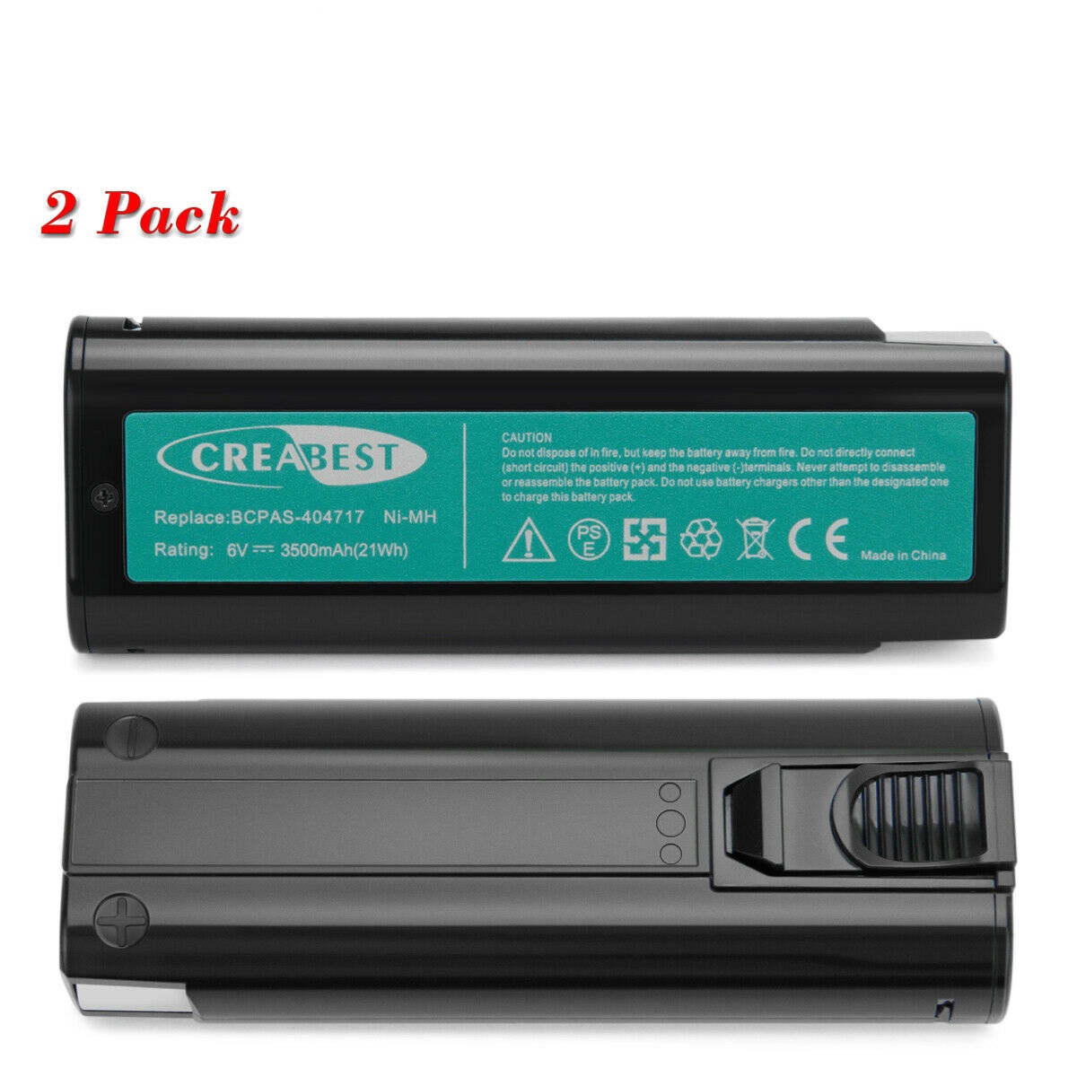 Batterie 2x 3.5AH Ni-MH 6V Paslode 404717 IM65 IM250 IM350 902200 900400 B20544E(compatible)