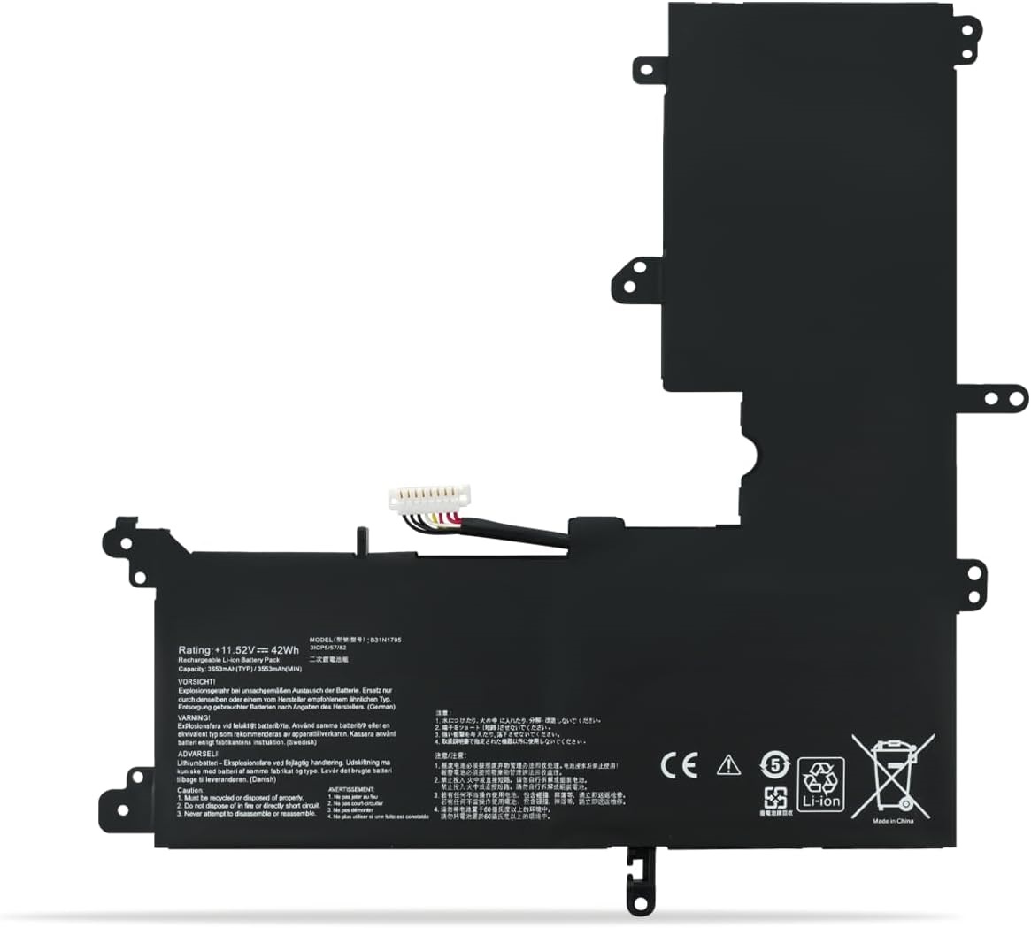 Batterie pour B31N1705 ASUS VivoBook Flip 14 TP410 TP410UA TP410UAR TP410UF TP410UR TP410URR TP410UA (compatible)