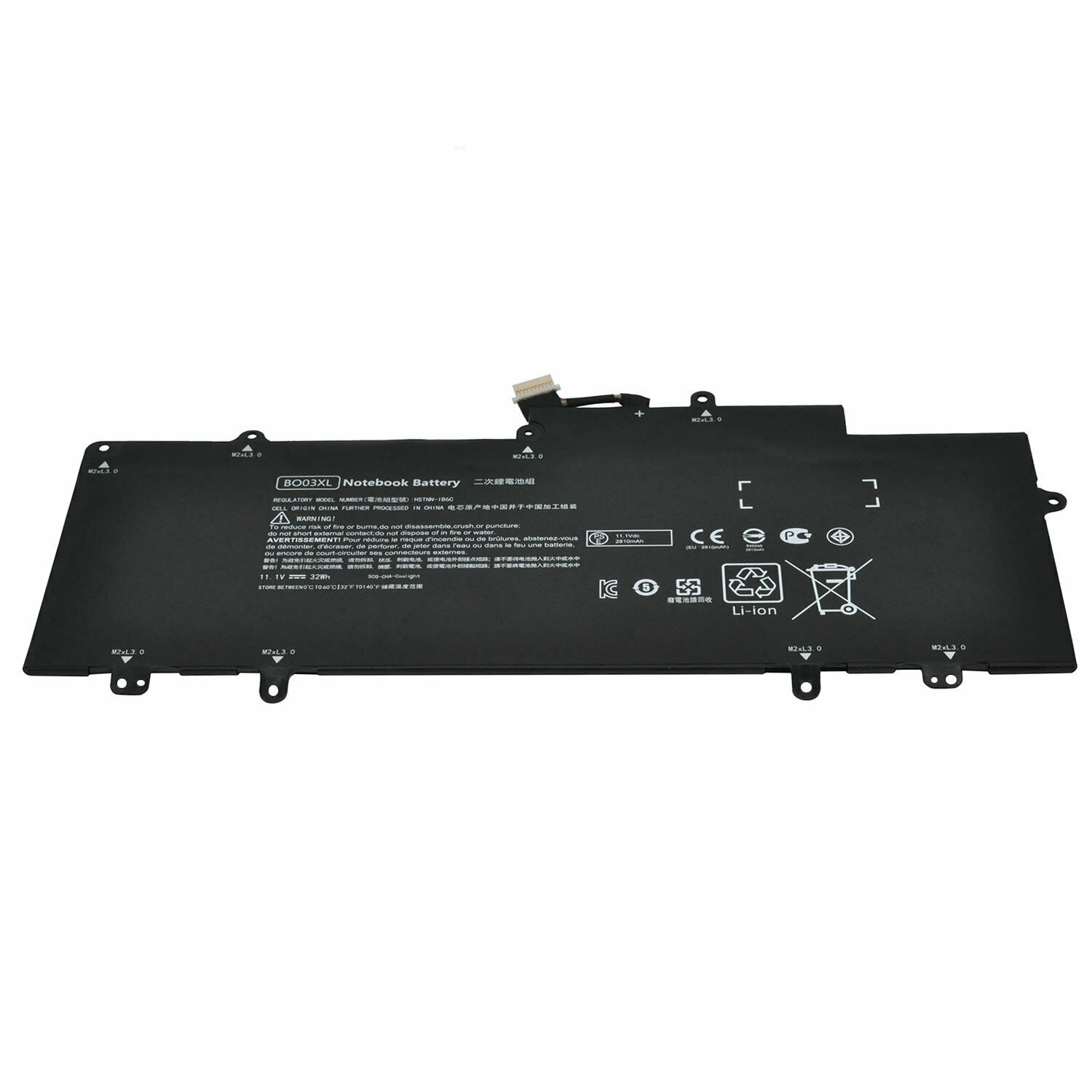 Batterie pour BO03XL HP Chromebook 14-X007TU 14-X008TU 14-Q070NR 14-Q001TU(compatible)