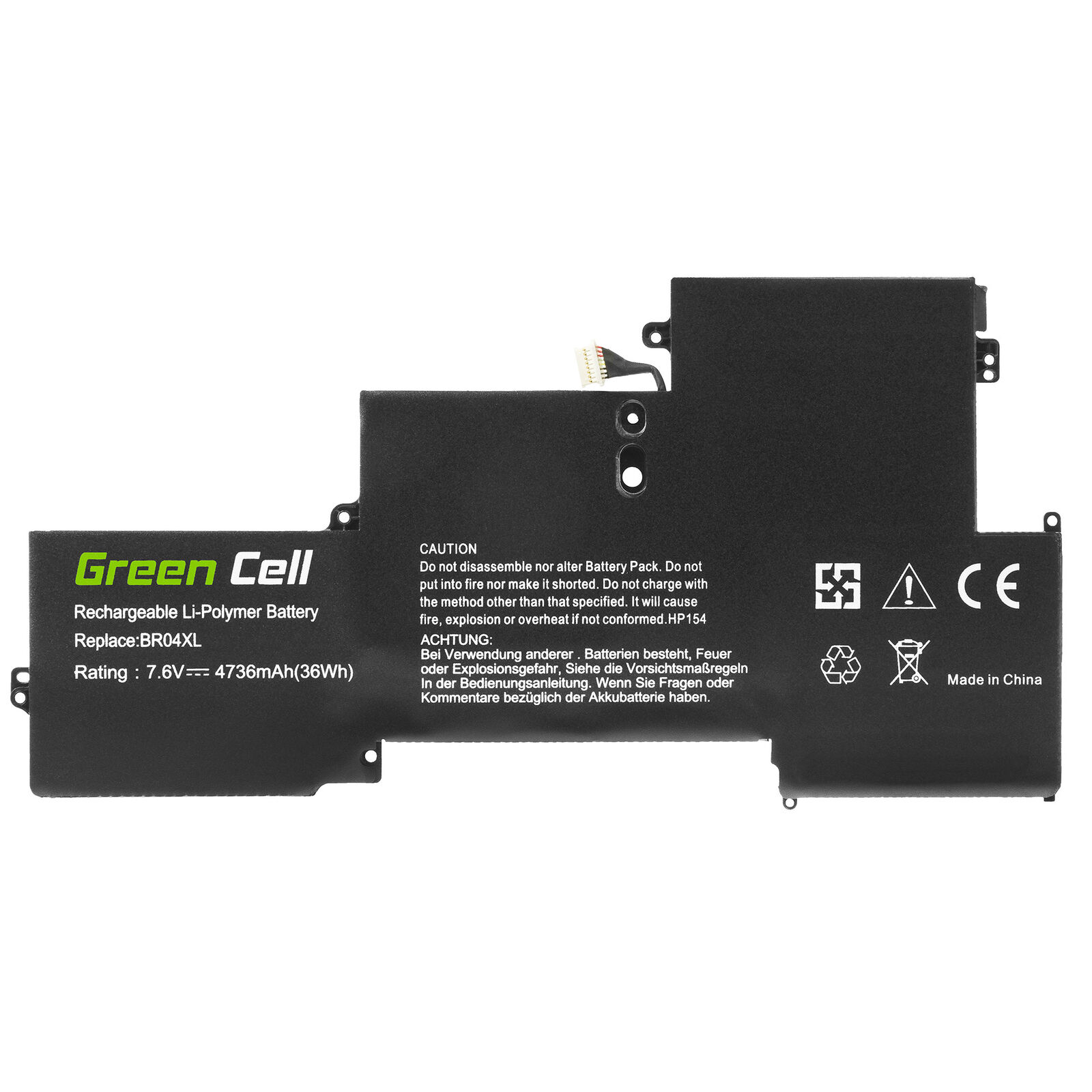 Batterie pour HP 760505-005,765605-005,BR04XL 7.6V Li-Polymer(compatible)