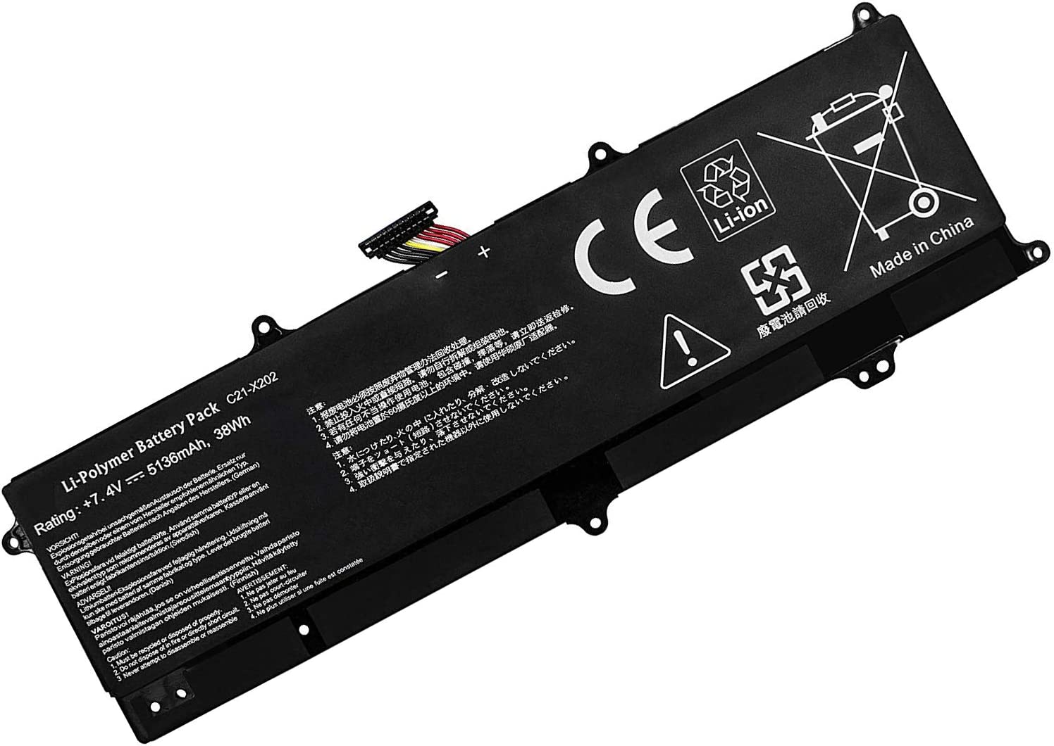 Batterie pour Asus F201E F201E-KX062H F201E-KX066DU X201E-KX096H(compatible)