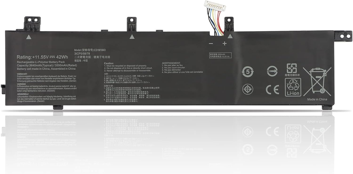 Batterie pour C31N1843 Asus VivoBook S14 S15 X532FLC S4333 EB025T EB055T EB064T S532FA-DB55 S532FA-DH55 (compatible) - Cliquez sur l'image pour la fermer