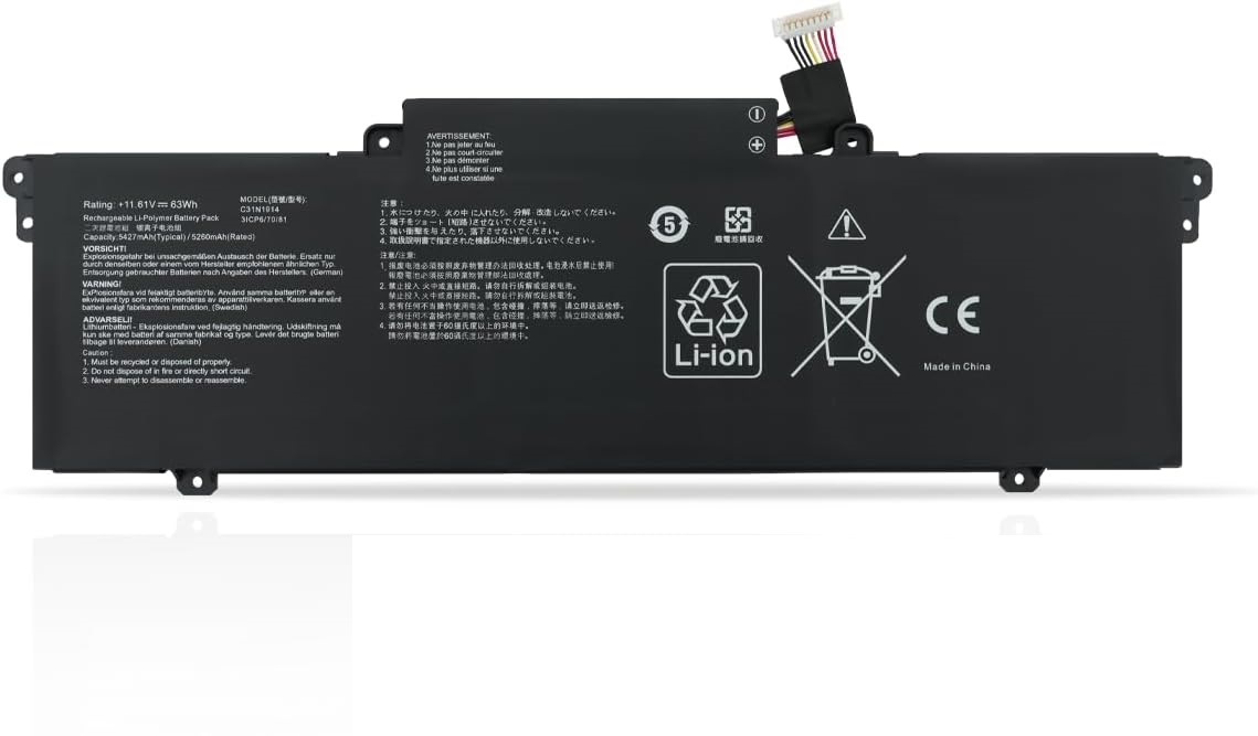 Batterie pour C31N1914 Asus ZenBook 13 UX425UG, ExpertBook B7 Flip B74 02FEA b7402fea-l90074r, B5402FBA(compatible)