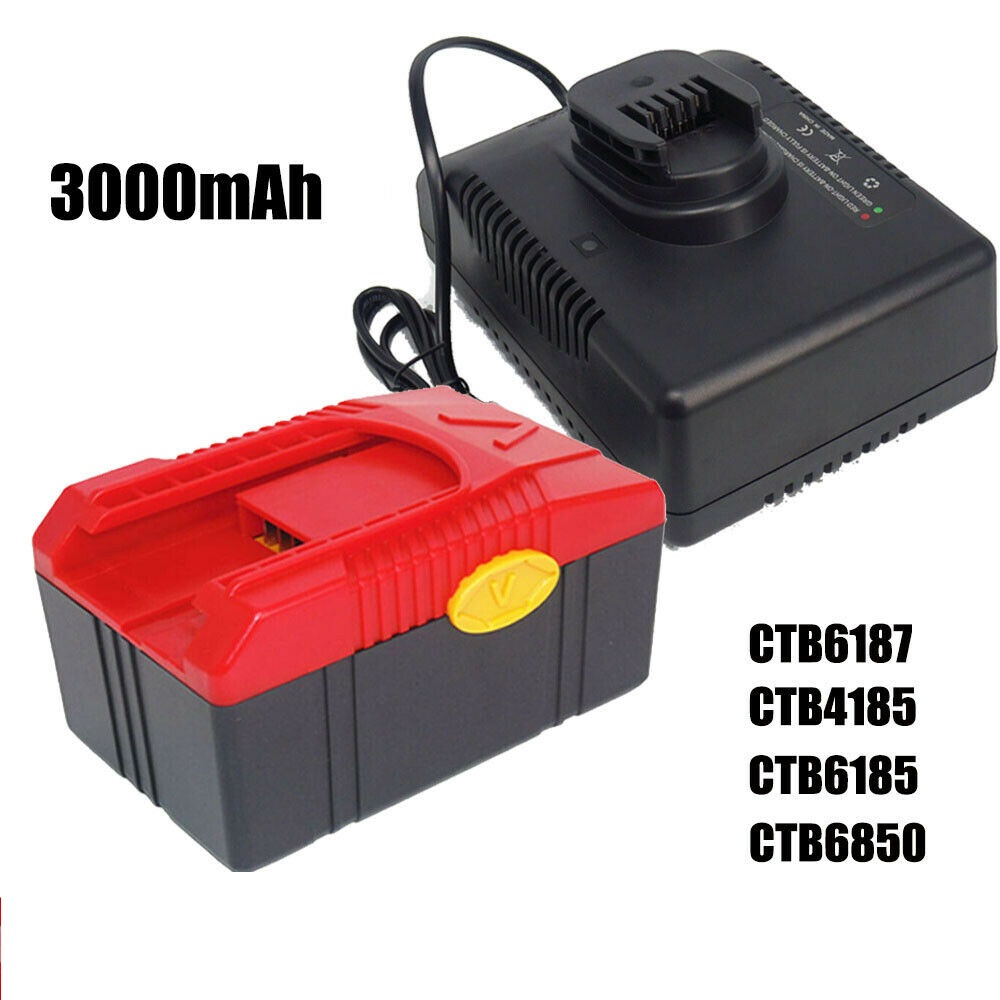 Batterie + Charger CTC620 18V 3.0Ah Snap on Battery CTB6187 CTB4185 CTB4187 CTB6185 CT6850