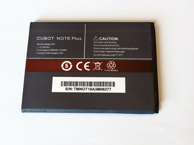 Batterie 2800mAh Cubot note plus(compatible)