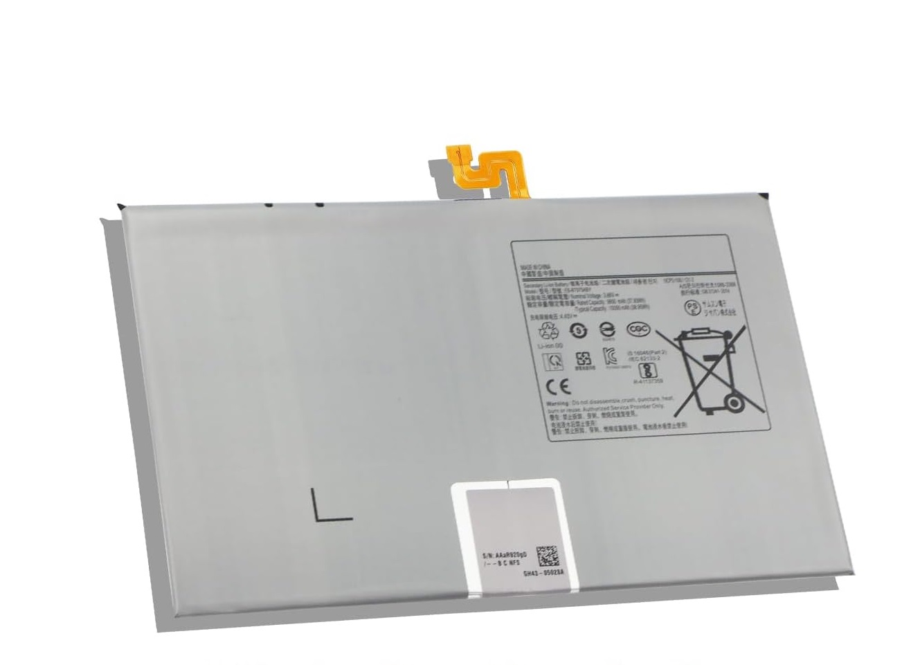 Batterie EB-BT975ABY Samsung Galaxy Tab S7 12.4 Plus 5G SM-T975N SM-T970 SM-T975(compatible)