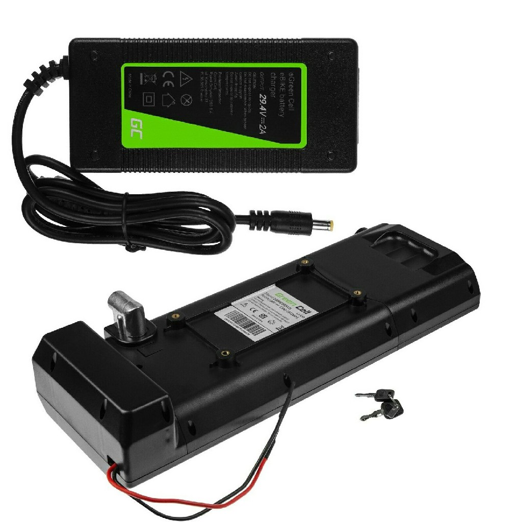 Batterie pour vélo électrique 24V 13Ah Li-Ion batterie de support arrière de vélo électrique avec chargeur