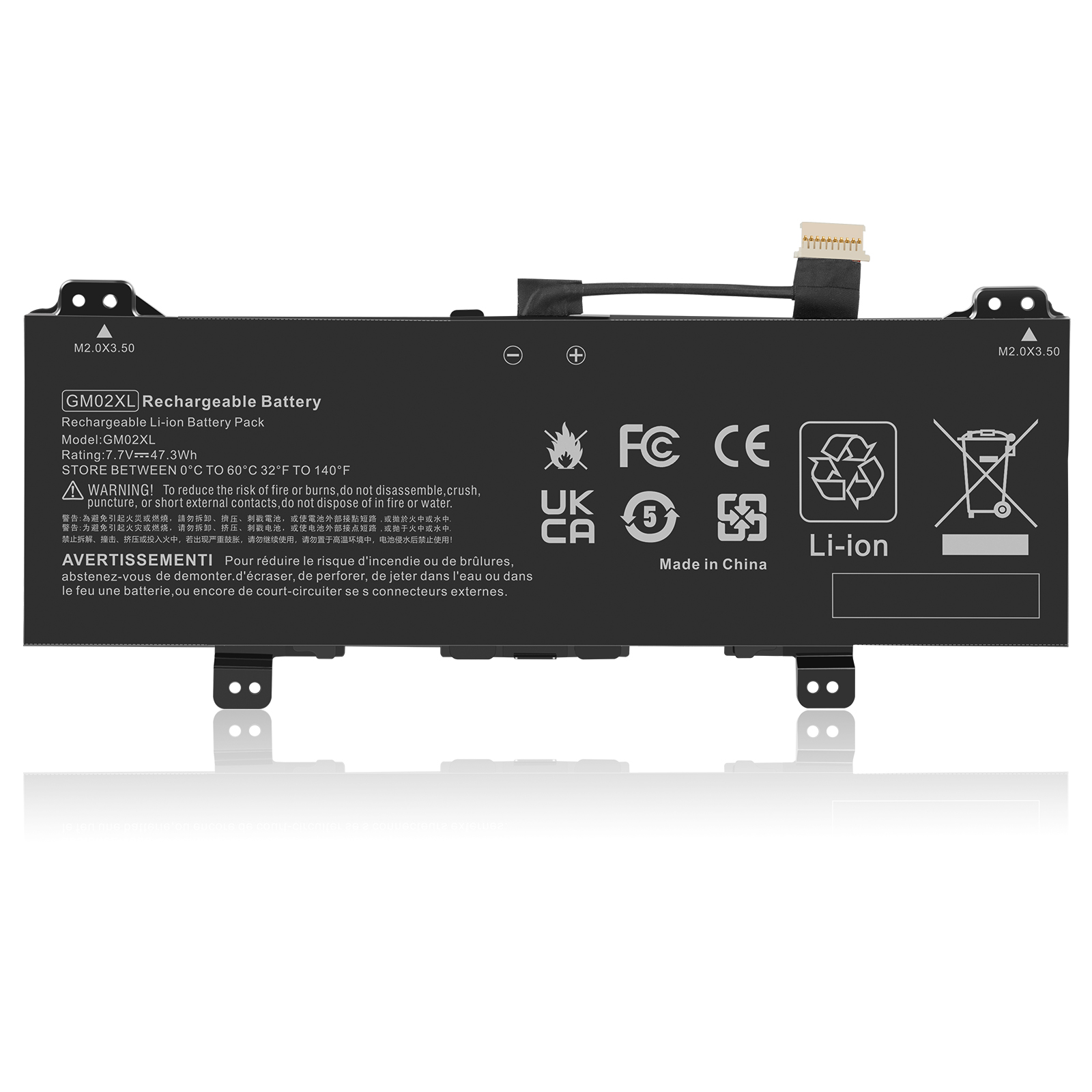 Batterie pour HP Chromebook 14-ca 14-ca051sa 11A-NB GM02XL 917725-855(compatible)