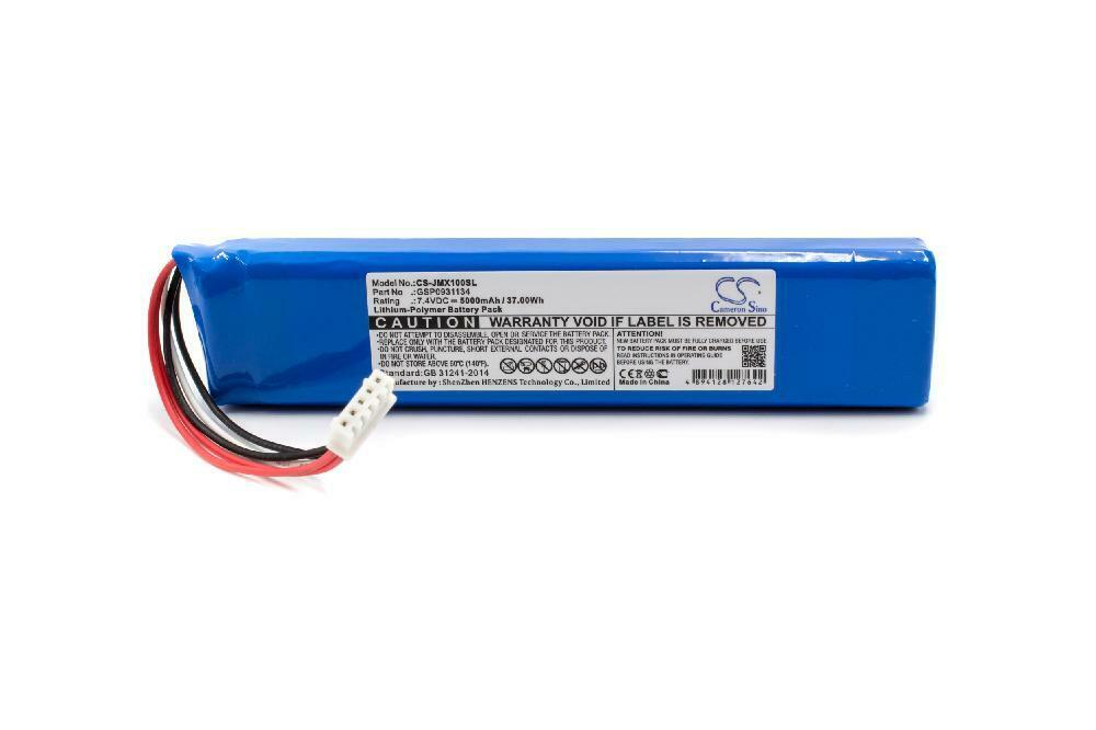 Batterie 7,4V 5000mAh Li-Po JBL Xtreme 1 I,JBLXTREME ,GSP0931134 (compatible)