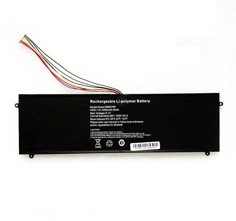 Batterie pour JUMPER EZBOOK S4 5000MAH/38WH,7.6V,7-line 5080270P HW-3487265(compatible)