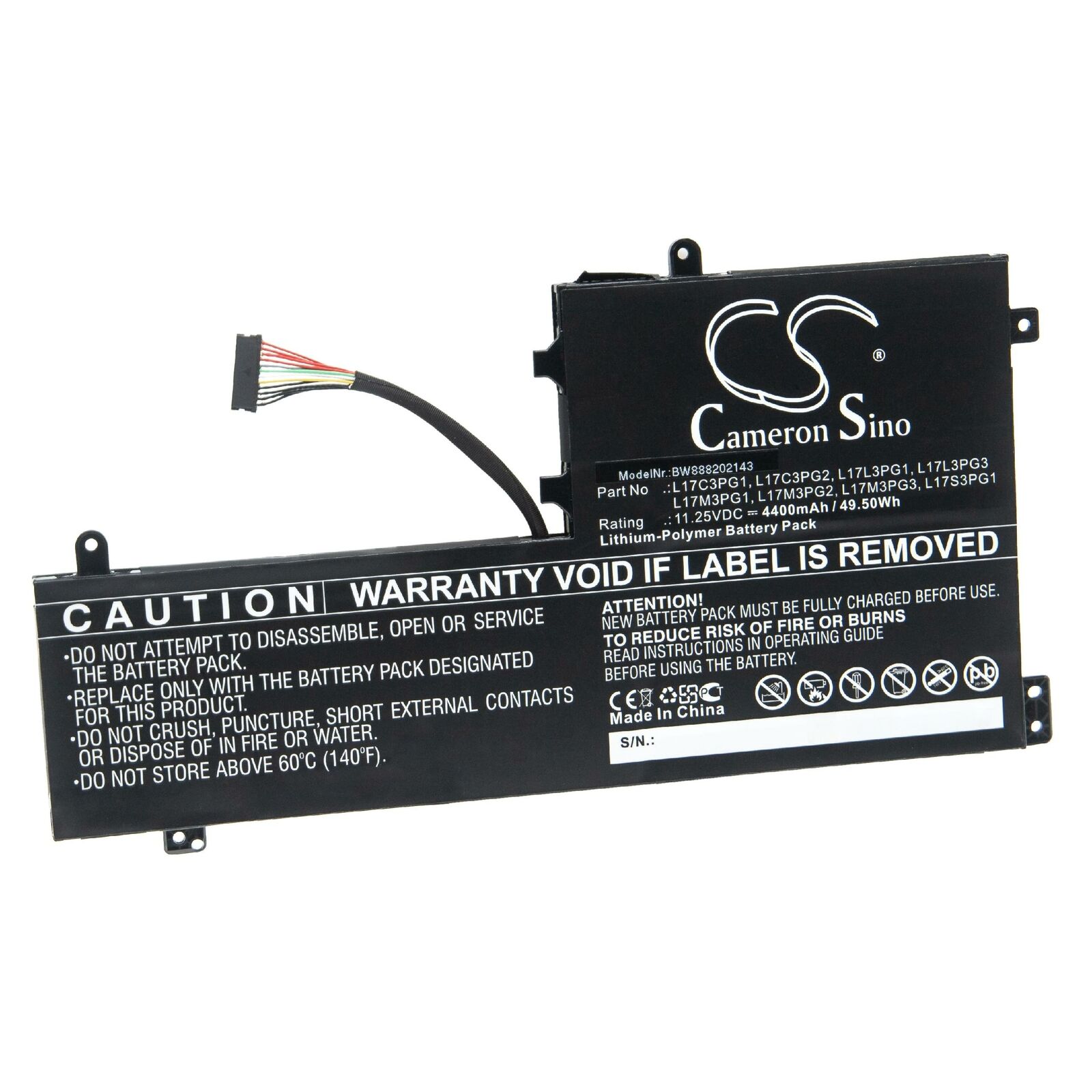 Batterie pour Lenovo Legion Y530-15ICH Y545-PG0 L17M3PG3 L17C3PG1(compatible)
