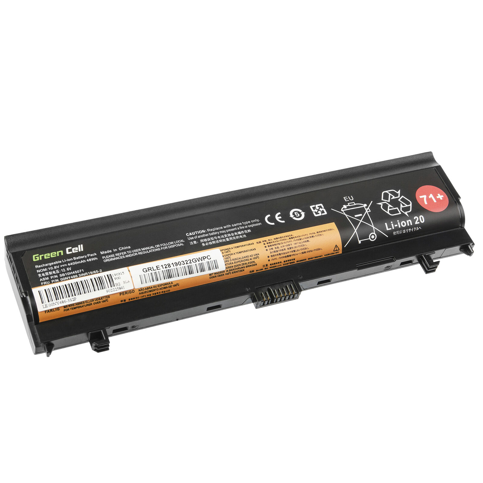 Batterie pour Lenovo ThinkPad L560 L570 00NY486 00NY487 00NY488 00NY489 4400mAh(compatible)