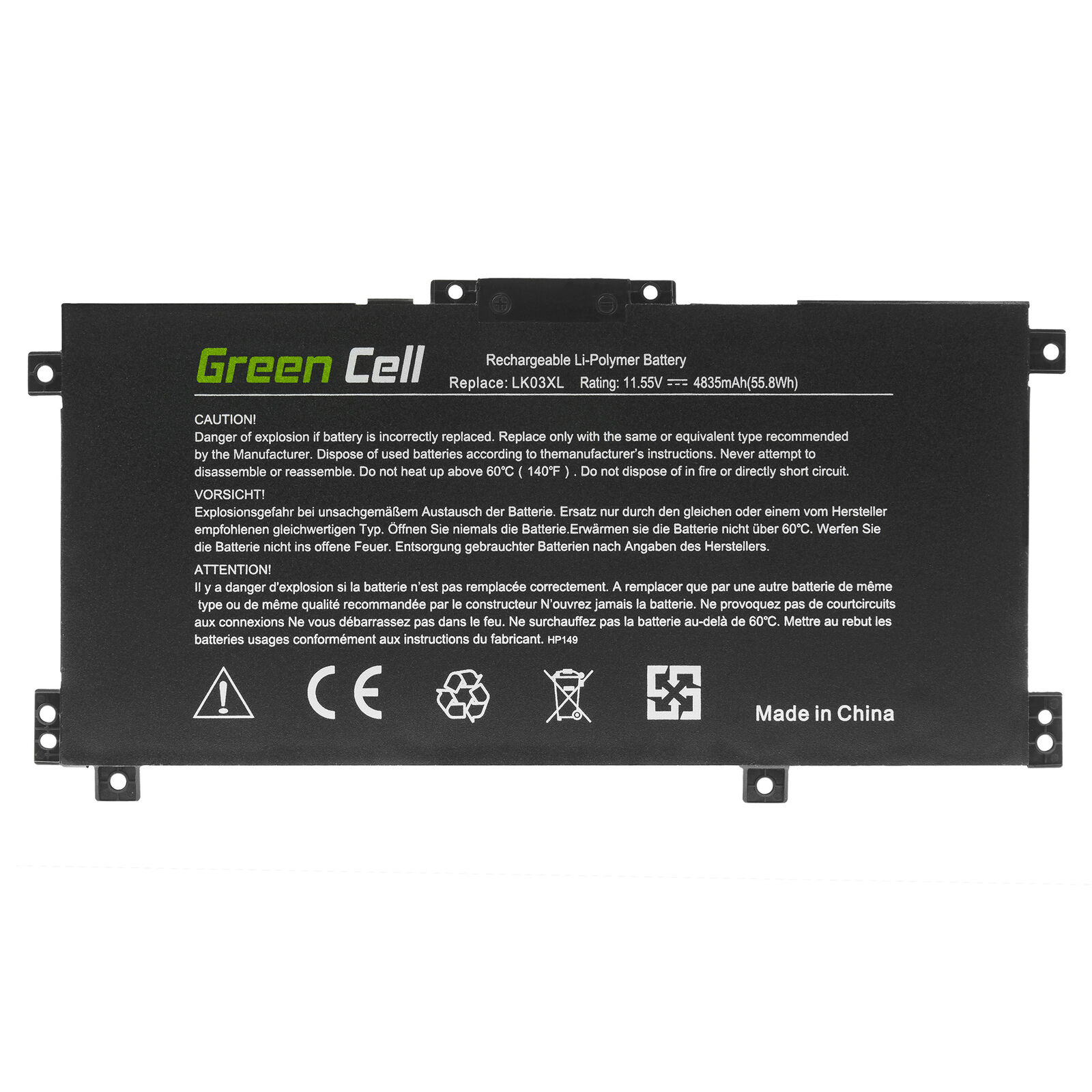 Batterie pour HP Envy X360 15-CN1004NG 15-CN1004NI 15-CN1004NO 15-CN1004NW(compatible)