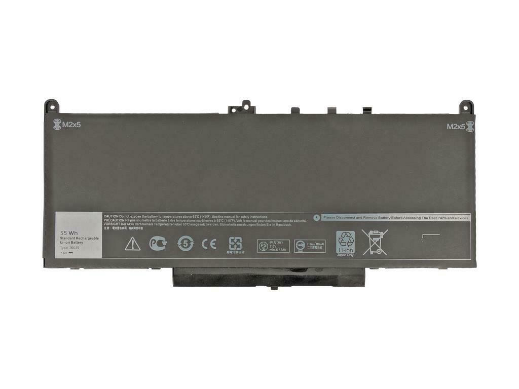 Batterie pour 7.6V 242WD J60J5 MC34Y 1W2Y2 0MC34Y Dell Latitude E7270 E7470(compatible)