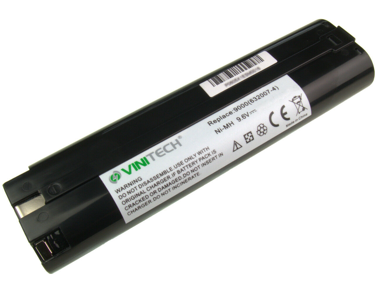 thumbnail image 2 of 2x 9.6V 4.8Ah NiMH Replacement Battery For Makita 9000 Series Drills – 4600mAh 2 of 5