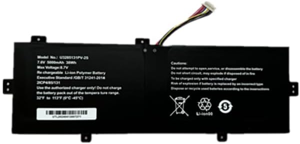Batterie pour U3285131PV-2S TECLAST F7 Plus 2 F15 Plus 2 Prestigio Smartbook 141 C4 C5 7.6V (compatible)
