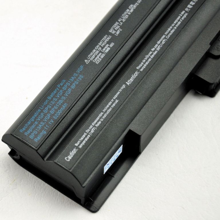 Batterie pour Sony Vaio VPCYB2M1E PCG-3B1M PCG-3C1M VGN-BZ13VN (compatible)
