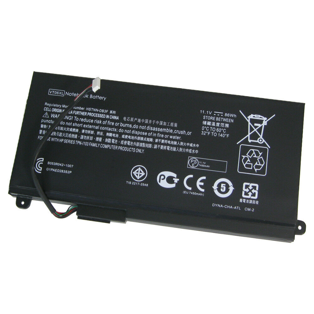 Batterie pour HP Envy 17-3000 Series VT06XL HSTNN-DB3F,HSTNN-IB3F,TPN-1103(compatible)