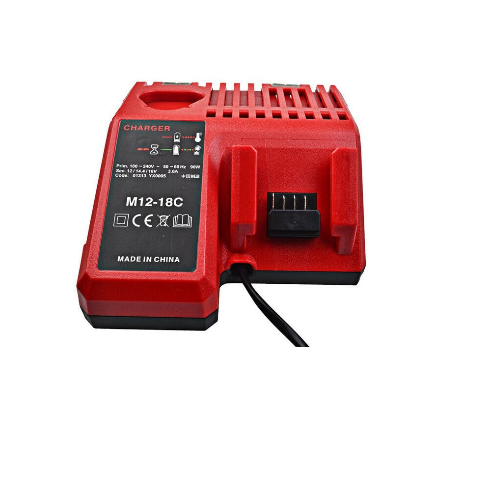 Chargeur milwaukee M18 18V RED Li-ion(compatible)